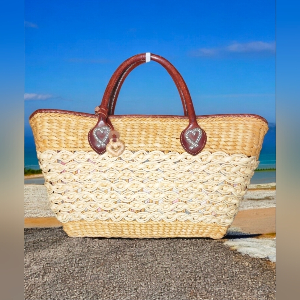 Brighton "Linda Tote" Woven Bag Vintage